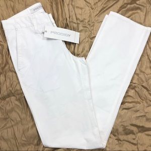 Prodigy Slim Straight Jeans Pants, White W30
